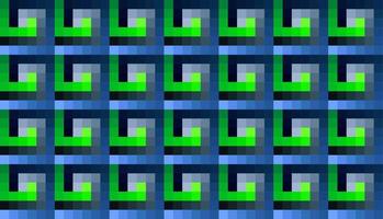Mosaic pattern wite blue and green gradient squares vector