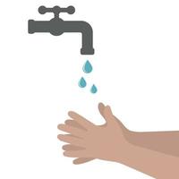 hand washing illustration vector