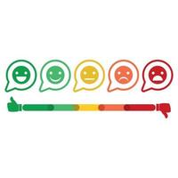 Emotion levels on the scale of different faces icon. Design element for  feedback, review, rating, product review. set emoji with different emotions  on white background. vector illustration 7802611 Vector Art at Vecteezy