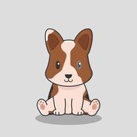 corgi perros dibujos animados perrito mascotas colección doguillo fornido maltés beagle rottweiler chihuahua buldog animales vector