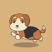 pug cartoon beagle flat drawing pet bulldog vector dog breed comic puppy corgi husky background art