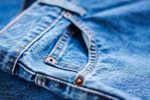 blue jeans pocket photo