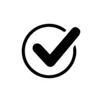 black checklist icon vector