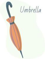 Rain and sun umbrella. An essential item for leisure and travel. element for your design vector