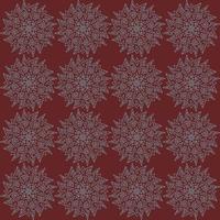 Seamless pattern. Mandala art illustration ornament. Vector hand drawn, line art. In the style of a lace pattern
