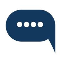 Riverball. Bubble text message. Vector chat icon. Communication concept.