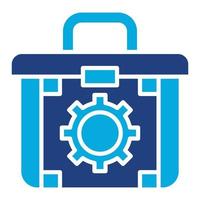 Toolbox Glyph Two Color Icon vector