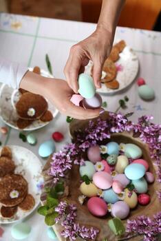 Cracking Easter Eggs photo