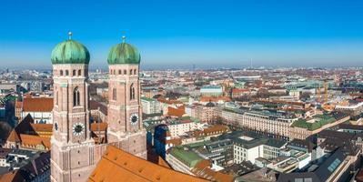 Munich aerial panoramic architecture, Bavaria, Germany. photo
