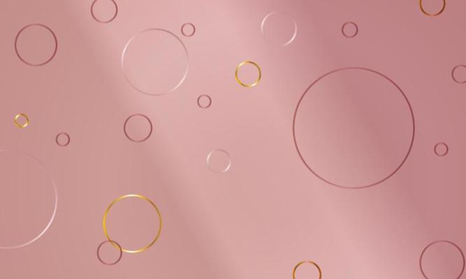 Low poly abstract design in rose gold background