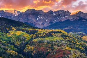 Beautiful Autumn Color in the San Juan Mountains of Colorado. photo