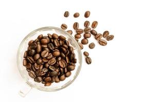 coffee beans  isotation on white background photo