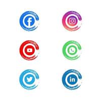 social media lower thirds pack vector