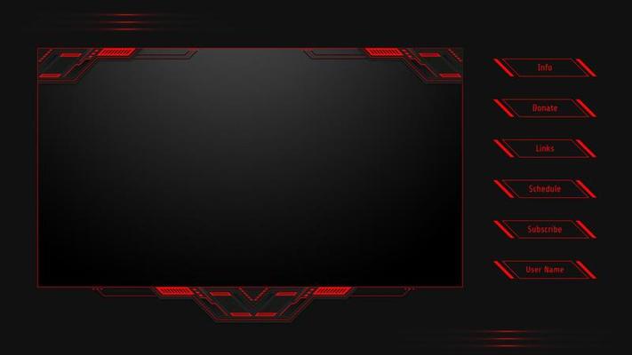 futuristic gaming background in Livestream Vector