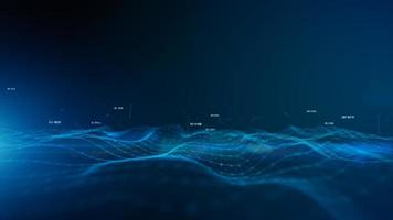 Digital cyberspace futuristic lines and dots connect, Technology digital data network connections, Global social network connection background photo