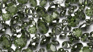 group of gems 3d rendered in actinolite