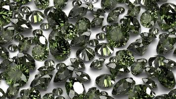 group of gems 3d rendered in actinolite photo