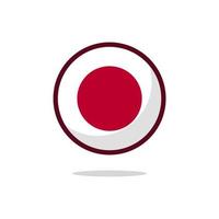 Japan Flag Icon vector