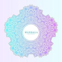 hermoso vector de mandala degradado para el diseño