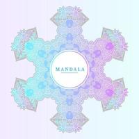 vector de mandala degradado para un hermoso diseño