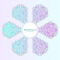 line art gradient mandala vector for design