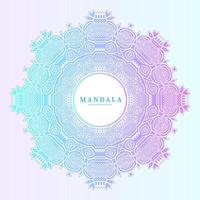 vector de mandala degradado de arte de línea para diseño