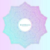 beautiful line art gradient mandala vector