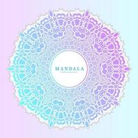 elegante diseño de mandala degradado de arte lineal vector