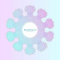 beautiful line art gradient mandala vector