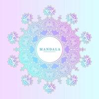 vector de mandala degradado de arte de línea para diseño