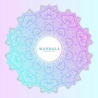 vector de mandala degradado de arte de línea para diseño