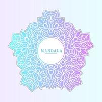 hermoso vector de mandala degradado para el diseño