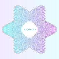 line art gradient mandala vector for design