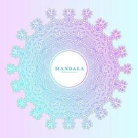 vector de mandala degradado para un hermoso diseño