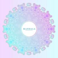 line art gradient mandala vector for design