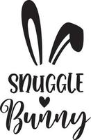 Snuggle Bunny Easter vector