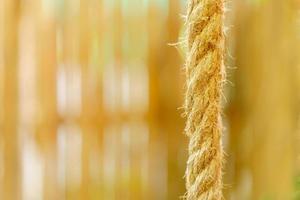 close-up rope texture with blurred background photo