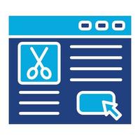 Online Booking Glyph Icon vector