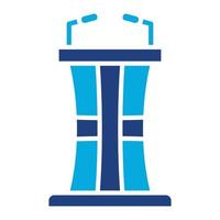 Lectern Glyph Two Color Icon vector