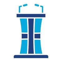 Lectern Glyph Two Color Icon vector