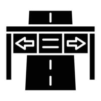 Highway Glyph Icon vector