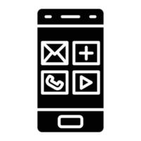 Smartphone Glyph Icon vector