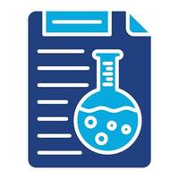 Lab Report Glyph Two Color Icon vector