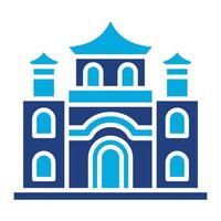 Historic Site Glyph Two Color Icon vector