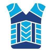 Armor Glyph Two Color Icon vector