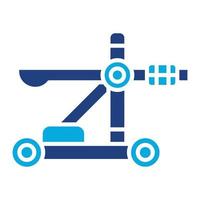 Catapult Glyph Two Color Icon vector