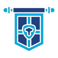 History Banner Glyph Two Color Icon vector