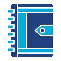 Diary Glyph Twob Color Icon vector