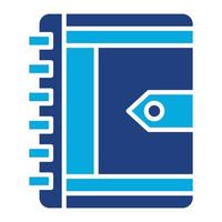 Diary Glyph Twob Color Icon vector