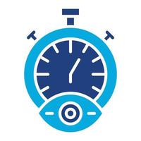 Time Tracking Glyph Twob Color Icon vector